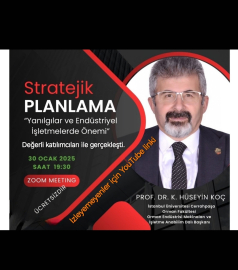 Stratejik Planlama Prof. Dr. Hüseyin KOÇ Sunumu 30.01.2025