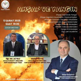 AHŞAP VE Yangın Zoom Toplantısı yayınlandı
